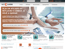 Tablet Screenshot of netlucro.com